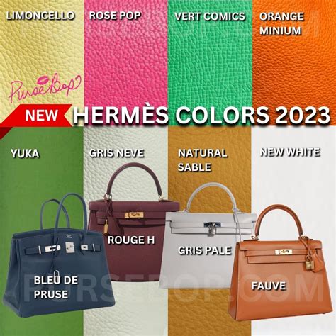 hermes line bag color chart.